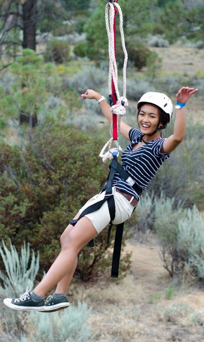 Zip Lining at Camp! zip lining at camp